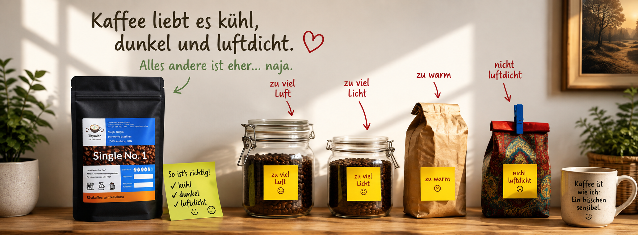 Die richtige Lagerung